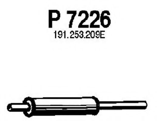 Средний глушитель выхлопных газов FENNO P7226