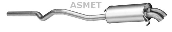 Глушитель выхлопных газов конечный ASMET 04.109