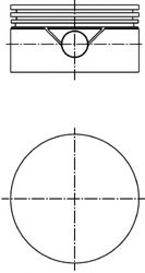 Поршень KOLBENSCHMIDT 100235