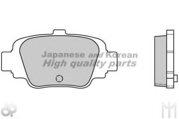 Комплект тормозных колодок, дисковый тормоз ASHUKI N011-80A