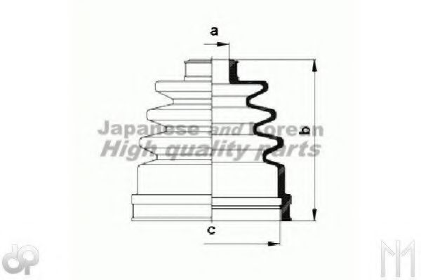 Комплект пылника, приводной вал ASHUKI N039-01