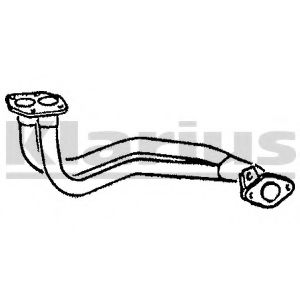 Труба выхлопного газа KLARIUS 120172