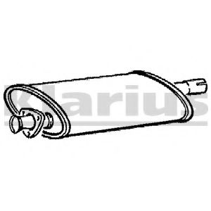 Средний глушитель выхлопных газов KLARIUS 210126