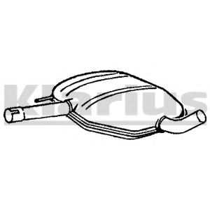 Средний глушитель выхлопных газов KLARIUS 210292