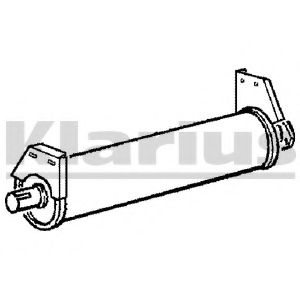 Средний глушитель выхлопных газов KLARIUS 210316