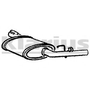 Средний глушитель выхлопных газов KLARIUS 210347