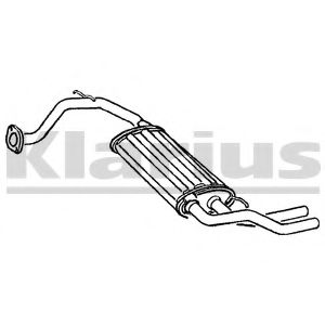 Глушитель выхлопных газов конечный KLARIUS 220128
