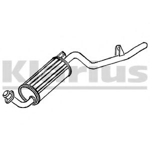 Глушитель выхлопных газов конечный KLARIUS 250049