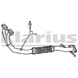 Труба выхлопного газа KLARIUS 301069