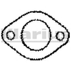 Прокладка, труба выхлопного газа KLARIUS 410039
