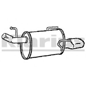 Глушитель выхлопных газов конечный KLARIUS 210795