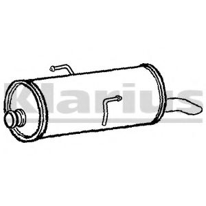Глушитель выхлопных газов конечный KLARIUS 210813
