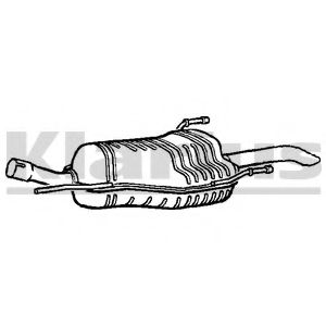 Глушитель выхлопных газов конечный KLARIUS 220813