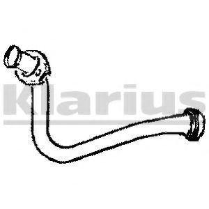 Труба выхлопного газа KLARIUS 301395