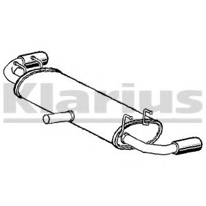 Глушитель выхлопных газов конечный KLARIUS 240753