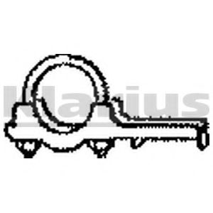 Кронштейн, система выпуска ОГ WALKER 89002