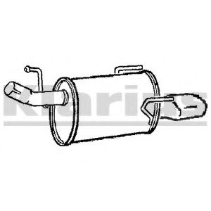 Глушитель выхлопных газов конечный KLARIUS GM472H