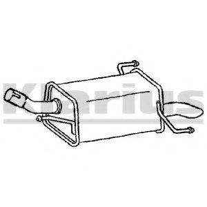 Глушитель выхлопных газов конечный KLARIUS GM503L