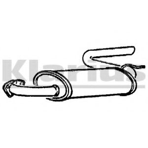 Глушитель выхлопных газов конечный KLARIUS LA73W