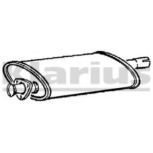 Средний глушитель выхлопных газов KLARIUS LR77J