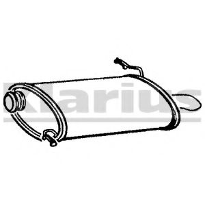 Глушитель выхлопных газов конечный KLARIUS PG215G