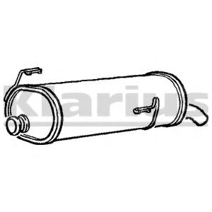 Глушитель выхлопных газов конечный KLARIUS PG544X