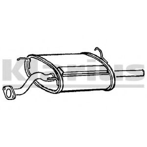 Глушитель выхлопных газов конечный KLARIUS RR300D