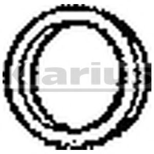 Уплотнительное кольцо, труба выхлопного газа KLARIUS VOG5