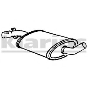 Средний глушитель выхлопных газов KLARIUS VW201P