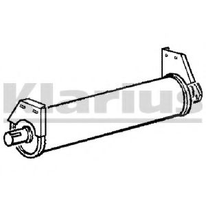 Средний глушитель выхлопных газов KLARIUS VW321M