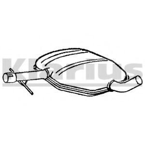 Средний глушитель выхлопных газов WALKER 22364