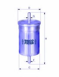 Топливный фильтр UNICO FILTER FI 6136/1