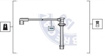 Провод зажигания BRECAV 9210460