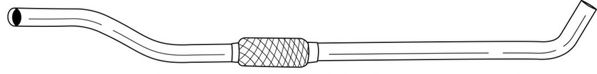 Труба выхлопного газа SIGAM 12536