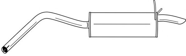 Глушитель выхлопных газов конечный SIGAM 49612