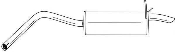 Глушитель выхлопных газов конечный SIGAM 50692