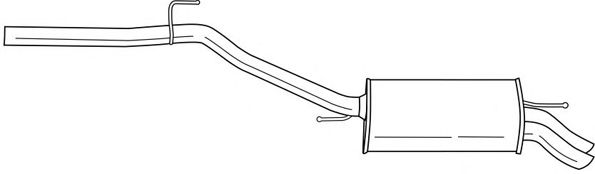 Глушитель выхлопных газов конечный SIGAM 61609