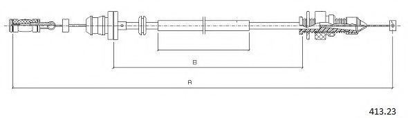 Тросик газа CABOR 413.23