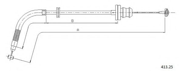 Тросик газа CABOR 413.25