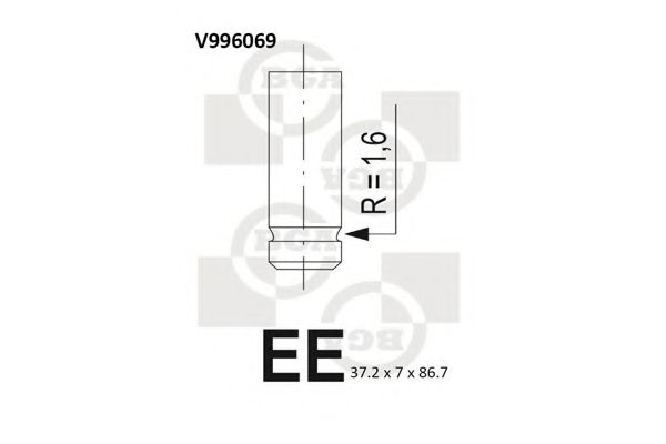 Впускной клапан BGA V996069