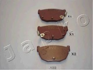 Комплект тормозных колодок, дисковый тормоз JAPKO 51122