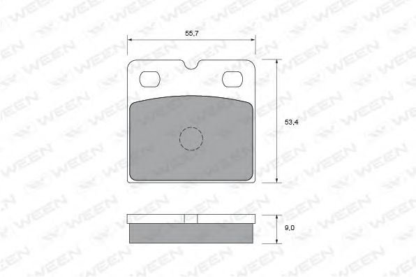 Комплект тормозных колодок, дисковый тормоз WEEN 20610