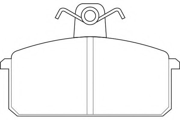 Комплект тормозных колодок, дисковый тормоз WAGNER WBP20708A
