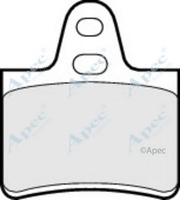 Комплект тормозных колодок, дисковый тормоз APEC braking PAD259