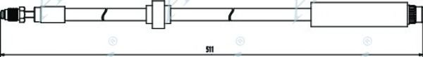 Тормозной шланг APEC braking HOS3299
