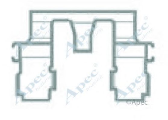 Комплектующие, тормозные колодки APEC braking KIT413