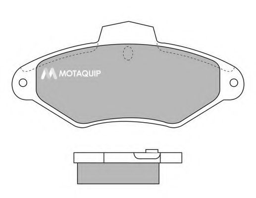 Комплект тормозных колодок, дисковый тормоз MOTAQUIP LVXL701