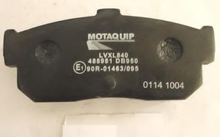 Комплект тормозных колодок, дисковый тормоз MOTAQUIP LVXL840
