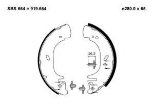 Комплект тормозных колодок MOTAQUIP VBS660
