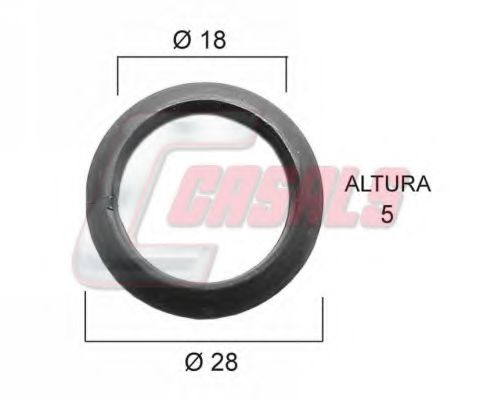 Уплотняющее кольцо, ступица колеса CASALS 21383